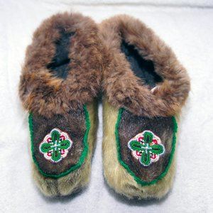 Handmade Alaskan Seal Skin Slippers/Moccasins
